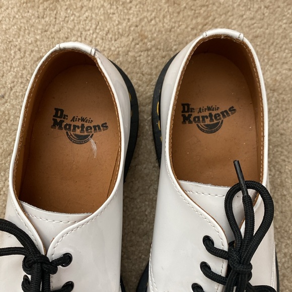 Dr. Martens White Patent Leather Oxford Shoes Size 9m - Picture 4 of 7